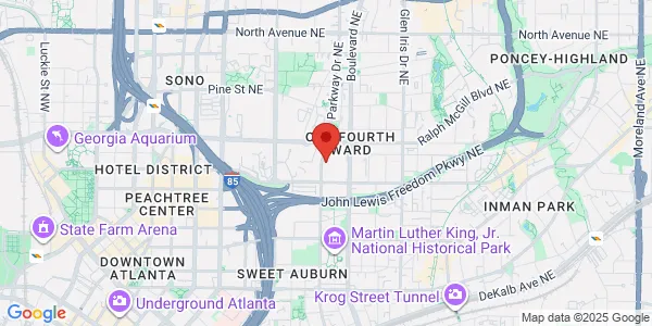 Map of 303 Parkway Dr NE Atlanta, GA 30312
