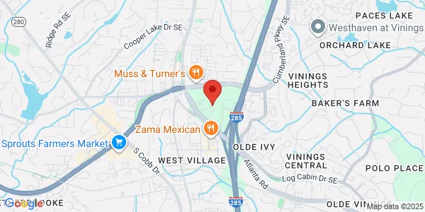 Map of 4441 Atlanta Rd SE Ste 107 WellStar Health System Smyrna, GA 30080