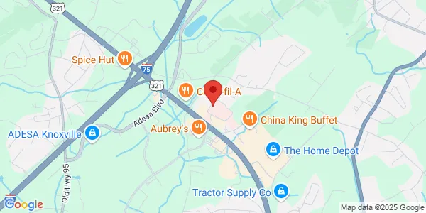 Map of 576 Fort Loudoun Medical Center Dr Ste 101 Lenoir City, TN 37772