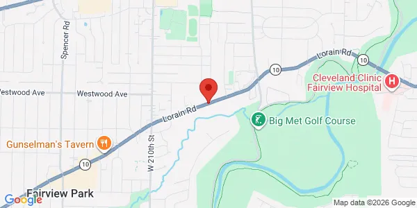 Map of 20455 Lorain Rd Fairview Park, OH 44126