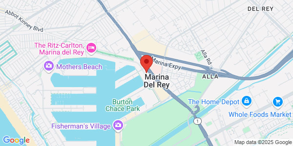Map of 4640 Admiralty Way Ste 102 Marina del Ray, CA 90292