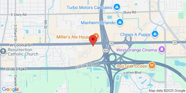 Map of 12200 W Colonial Dr Ste 202 Winter Garden, FL 34787