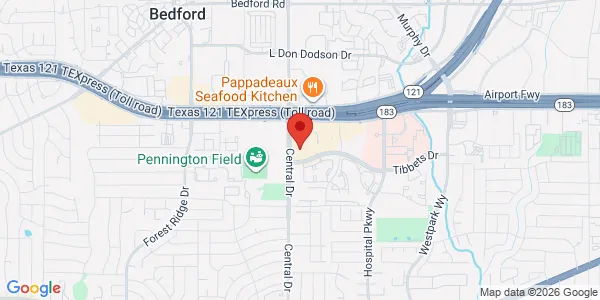 Map of 2200 Airport Fwy Ste 550 Bedford, TX 76022