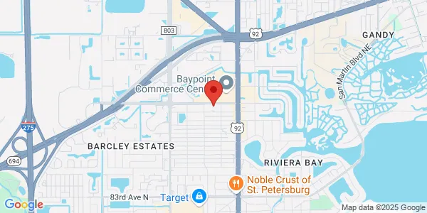 Map of 558 94th Ave N St. Petersburg, FL 33702