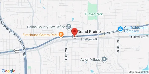 Map of 115 E Main St Grand Prairie, TX 75050
