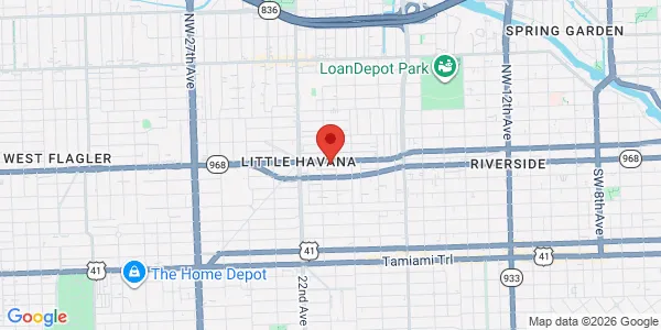 Map of 2026 W Flagler St Miami, FL 33135