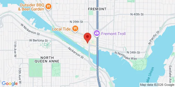 Map of 624 N 34th St Seattle, WA 98103