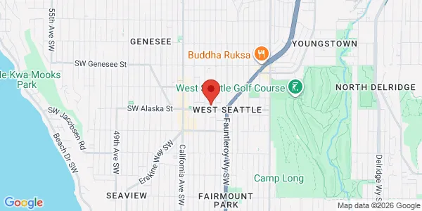 Map of 4012 SW Alaska St Seattle, WA 98116